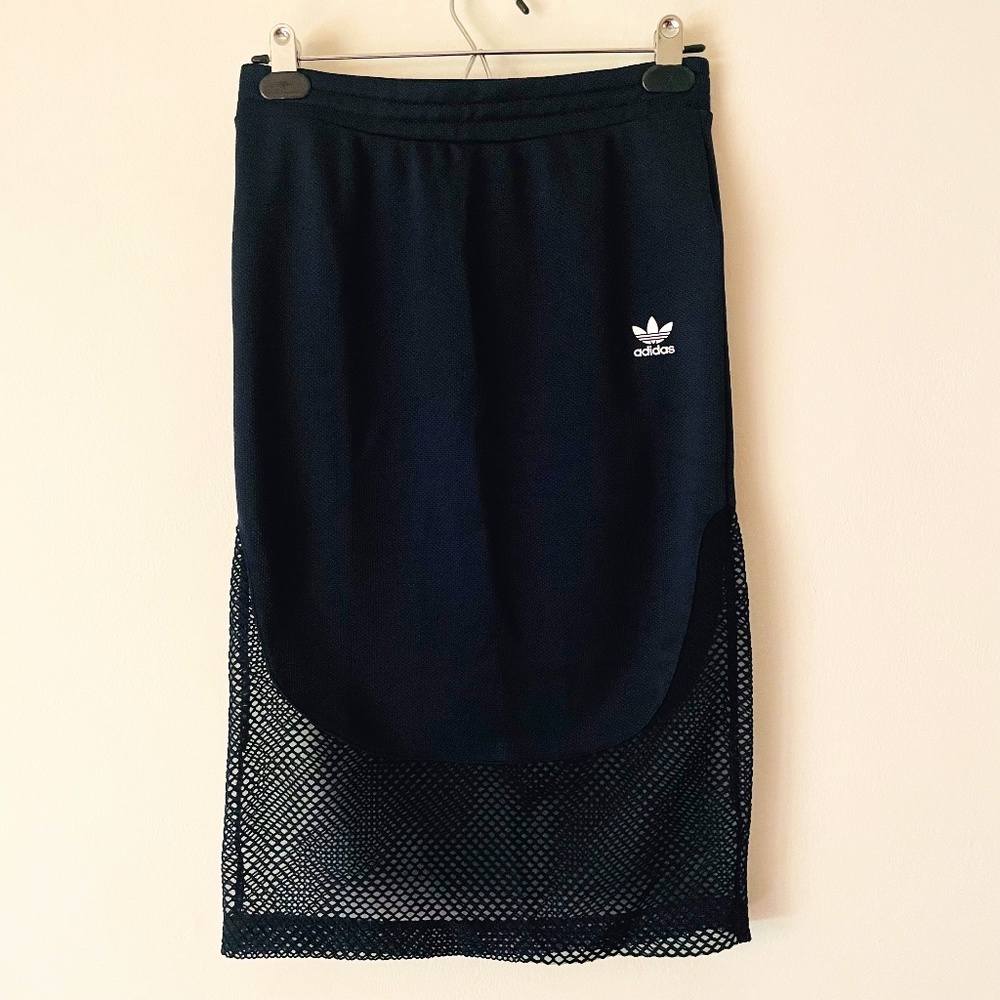 Adidas Originals XS Navy Blue Osaka AR Midi Skirt